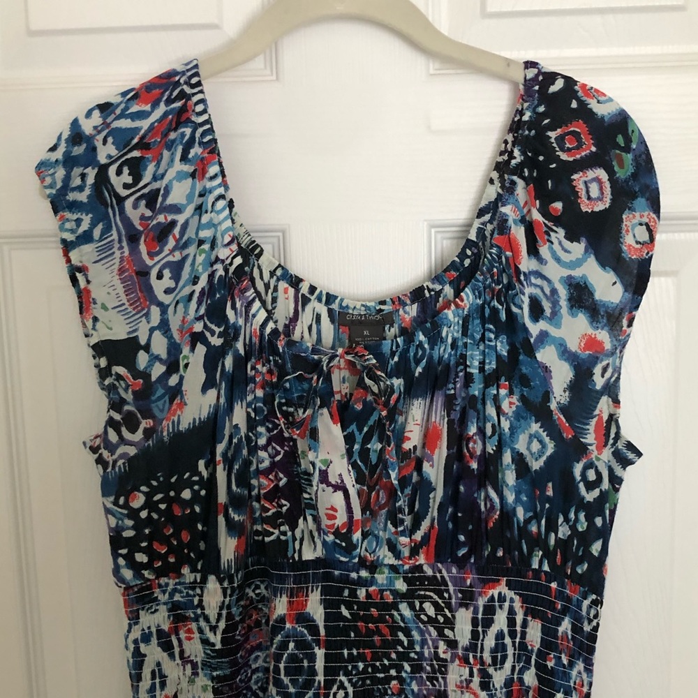 Chelsea & Theodore Blue Boho Maxi